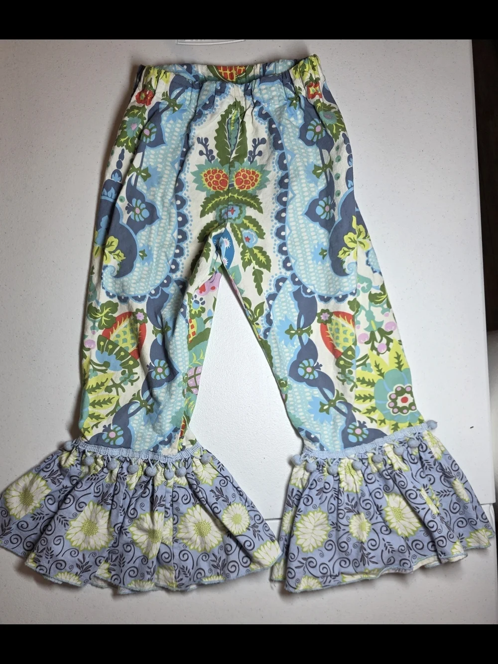Matilda Jane Inspired Girls Floral Bell Bottom Set Boho Boutique Ruffle Outfit